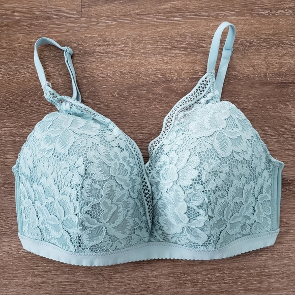knix Other - Knix Deep V Lace Bralette in Sage, Size Large 36A 36B 36C